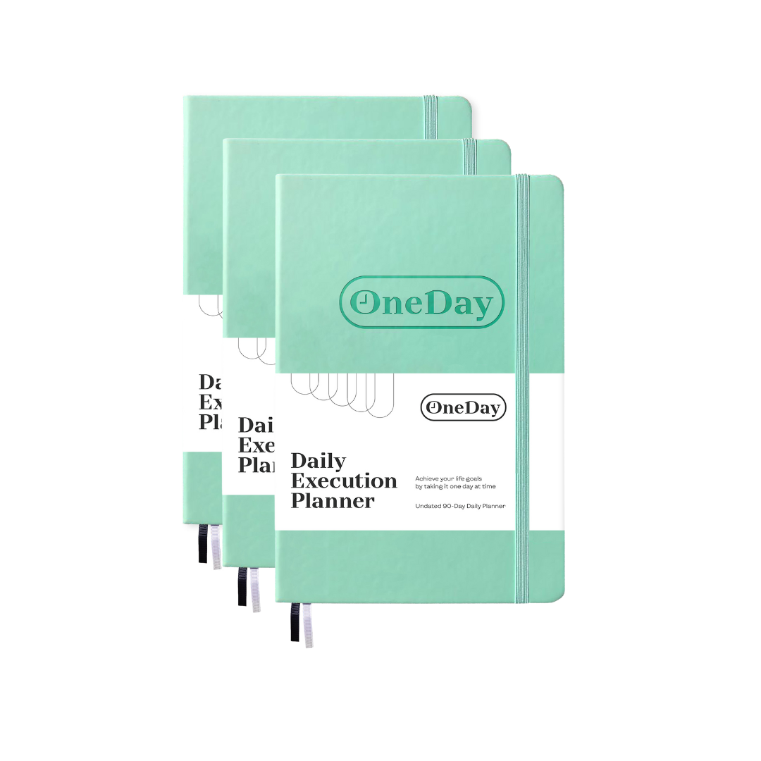 Tenacious Teal Daily Execution Planner 3 Pack